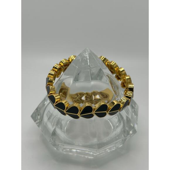 Kate Spade Heritage Spade Enamel Heart Stretch Bracelet - Picture 8 of 8